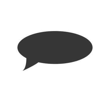 Kabarcık iletişim ileti simge konuşmak. Vektör grafiği