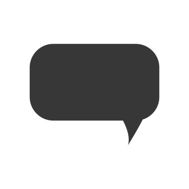 Kabarcık iletişim ileti simge konuşmak. Vektör grafiği