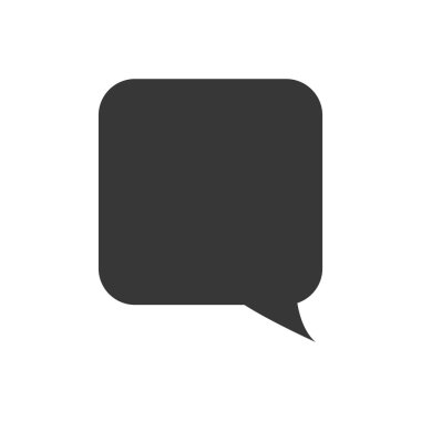 Kabarcık iletişim ileti simge konuşmak. Vektör grafiği