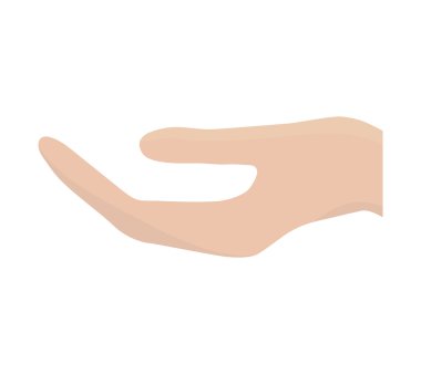 insan el jest palm simgesi. Vektör grafiği