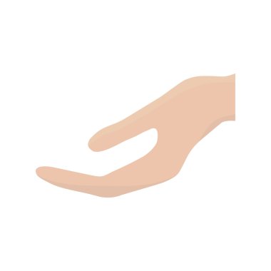 insan el jest palm simgesi. Vektör grafiği