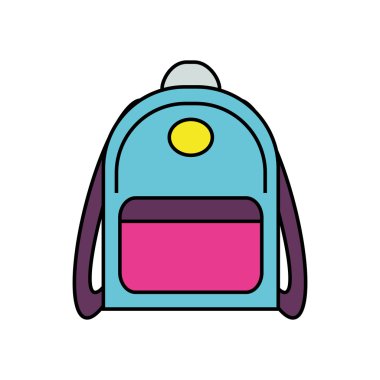 çanta tedarik enstrüman okul simgesi. Vektör grafiği