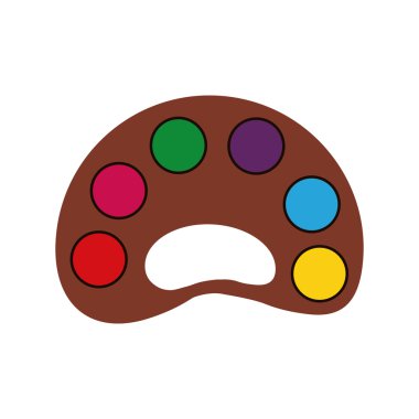 paletse kaynağı enstrüman okul simgesi. Vektör grafiği