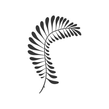 yaprak Bahçe Dekorasyon çiçek simgesi. Vektör grafiği