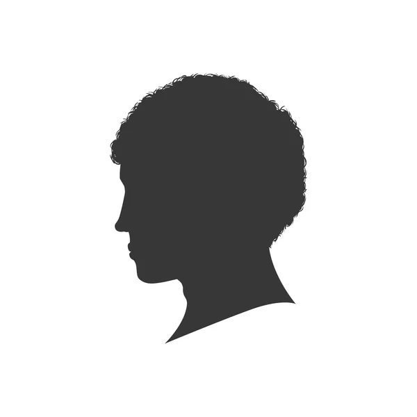 Man manliga chef silhouette avatar ikonen. Vektorgrafik — Stock vektor