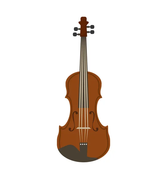 Violonchelo instrumento música sonido icono. Gráfico vectorial — Vector de stock