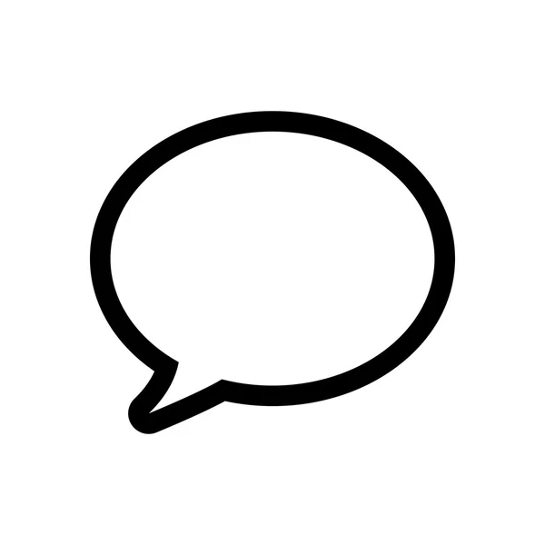 Bubble communication message speak icon. Vector graphic — Stock Vector