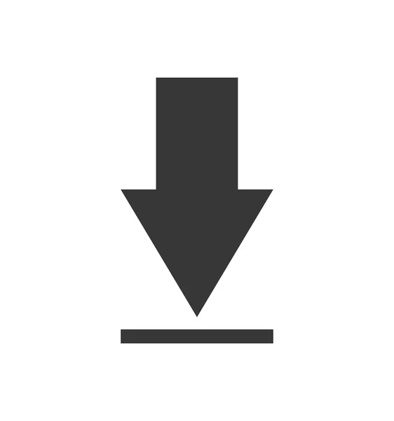 Arrow direction web silhouette icon. Vector graphic — Stock Vector