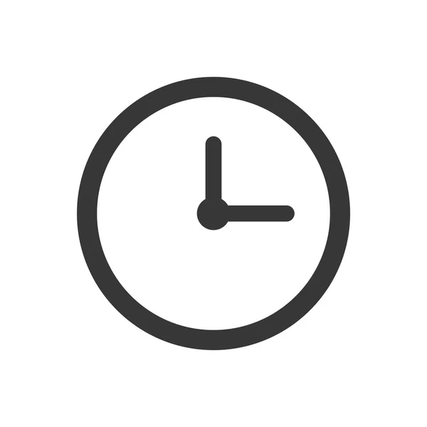 Saat saat geleneksel daire simgesi. Vektör grafiği — Stok Vektör