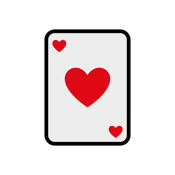 Cartão cassino las vegas jogo ícone da sorte. Gráfico vetorial — Vetor de Stock
