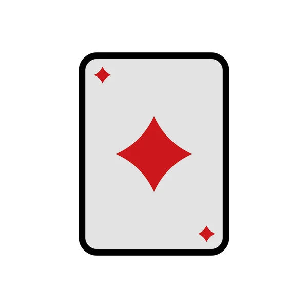 Tarjeta casino las vegas juego icono de la suerte. Gráfico vectorial — Archivo Imágenes Vectoriales
