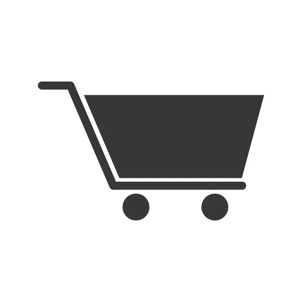 Shopping cart handel marknaden shop ikonen. Vektorgrafik — Stock vektor