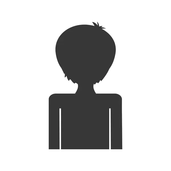 Hombre de dibujos animados hombre avatar persona icono. Gráfico vectorial — Vector de stock