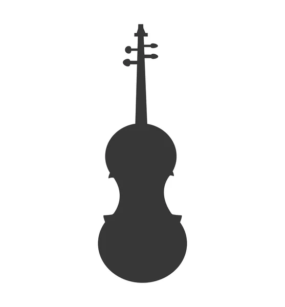 Βιολοντσέλο μέσο εικονίδιο μουσική μελωδία. Διανυσματικό γραφικό — Διανυσματικό Αρχείο