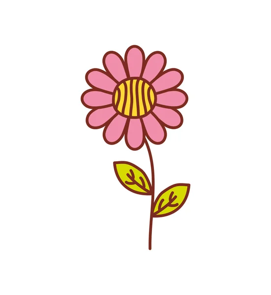 Flor jardín decoración icono floral. Gráfico vectorial — Vector de stock