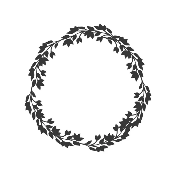 Wreath crown decoration icon. Vector graphic — Stock Vector