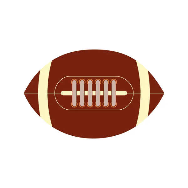 Americano pelota de fútbol deporte icono del juego. Gráfico vectorial — Vector de stock