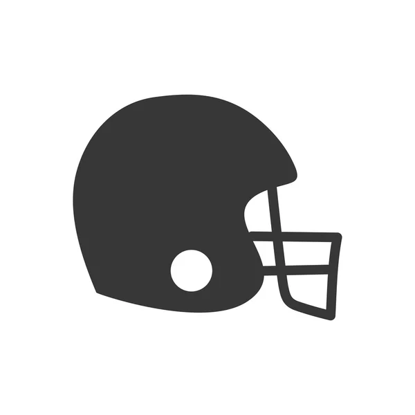 Casco de fútbol americano icono del juego deportivo. Gráfico vectorial — Vector de stock