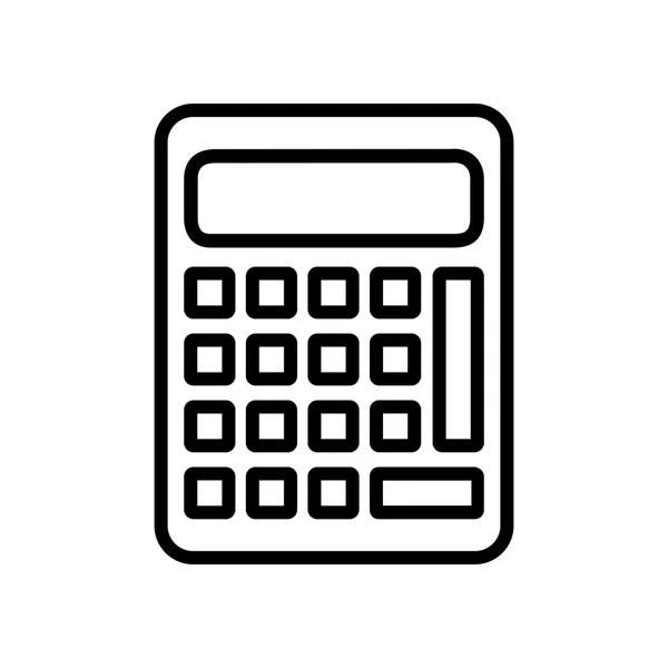 Hesap makinesi matematik sayı okul simgesi. Vektör grafiği — Stok Vektör