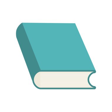 kitap okuma öğrenme simgesi. Vektör grafiği