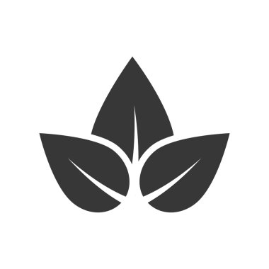 yaprak ekoloji doğa simge kaydetmek. Vektör grafiği