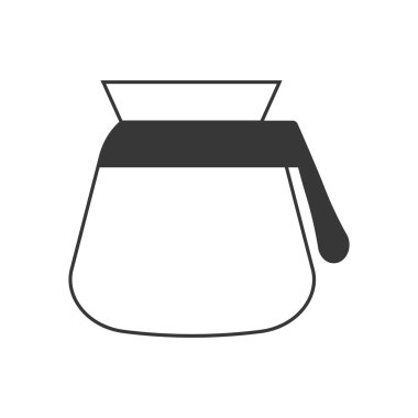 kahve kettle pot içecek kutsal kişilerin resmi iç. Vektör grafiği