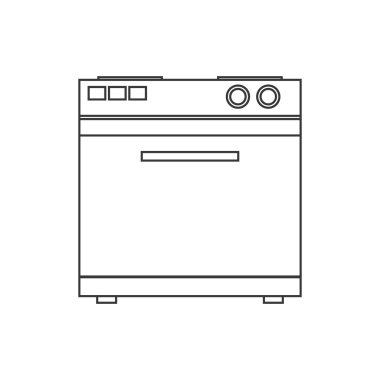 soba evin teknoloji cihaz simgesi. Vektör grafiği