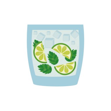 kokteyl içki alkol cam içecekler kutsal kişilerin resmi. Vektör grafiği