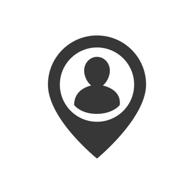 piktogram gps düğmesi siluet simge. Vektör grafiği