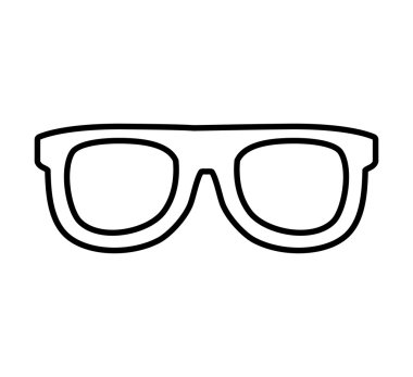 gözlük Moda Aksesuar simgesi. Vektör grafiği