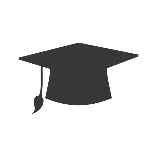 Érettségi cap iskola Egyetem ikonra. Vektorgrafikus — Stock Vector