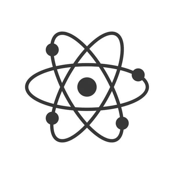 Atomwissenschaftliches Chemielabor. Vektorgrafik — Stockvektor