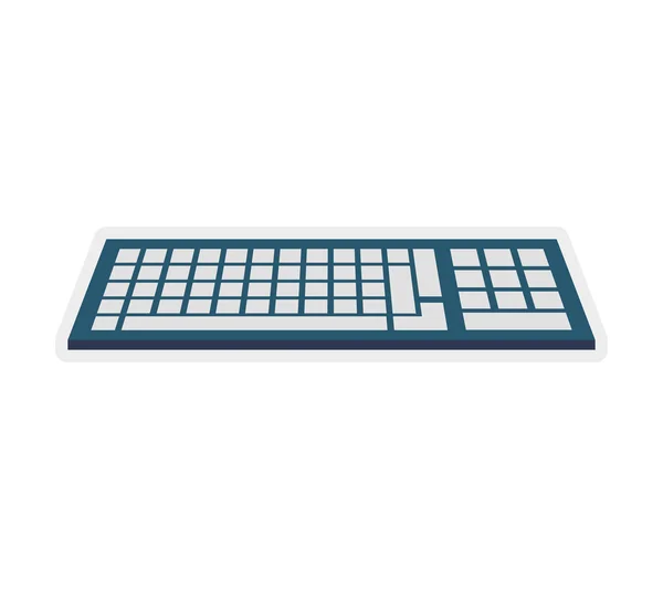 Technologie gadget clavier icon.Graphique vectoriel — Image vectorielle