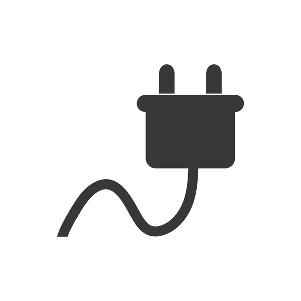 Plug écologie de l'énergie enregistrer icône. Graphique vectoriel — Image vectorielle