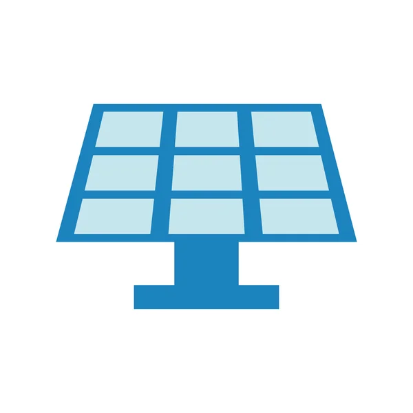 Solarmodul Energie Ökologie speichern Symbol. Vektorgrafik — Stockvektor