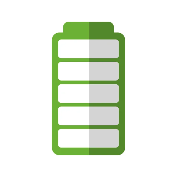 Batterie Energie Ökologie speichern Symbol. Vektorgrafik — Stockvektor
