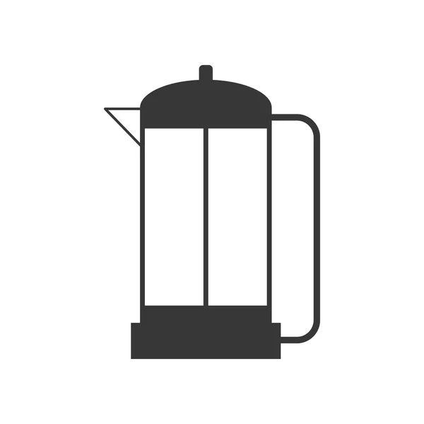 Drink coffee kettle pot beverage icon. Vector graphic — Stock Vector