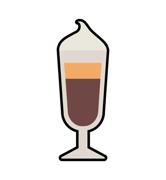 Getränkebecher Kaffeegetränk-Symbol. Vektorgrafik — Stockvektor