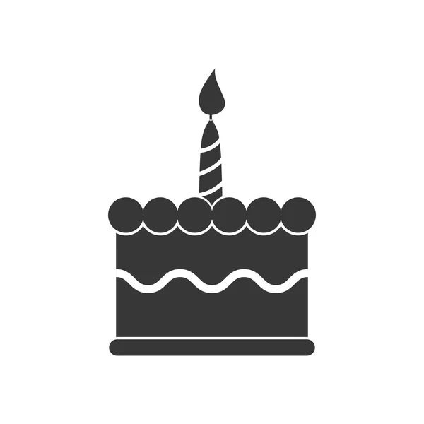 Pastel fiesta crema panadería icono. Gráfico vectorial — Archivo Imágenes Vectoriales