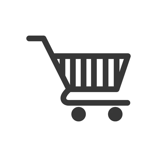 Shopping cart market store buy icon. Vector graphic — Stock Vector