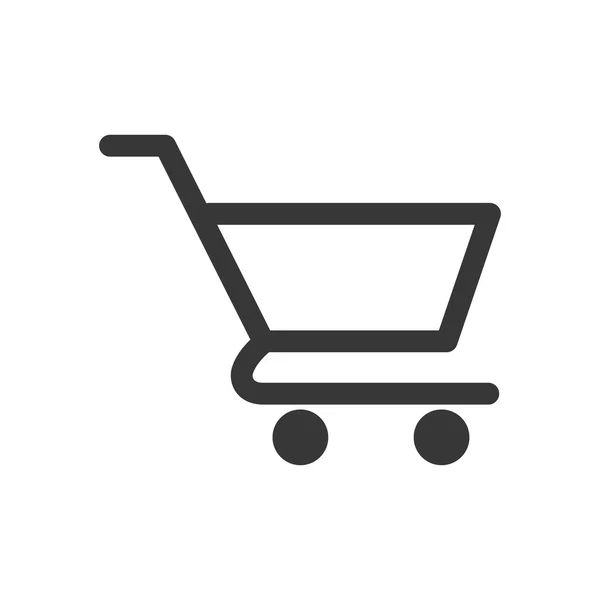 Shopping cart marknaden butik köpa ikonen. Vektorgrafik — Stock vektor