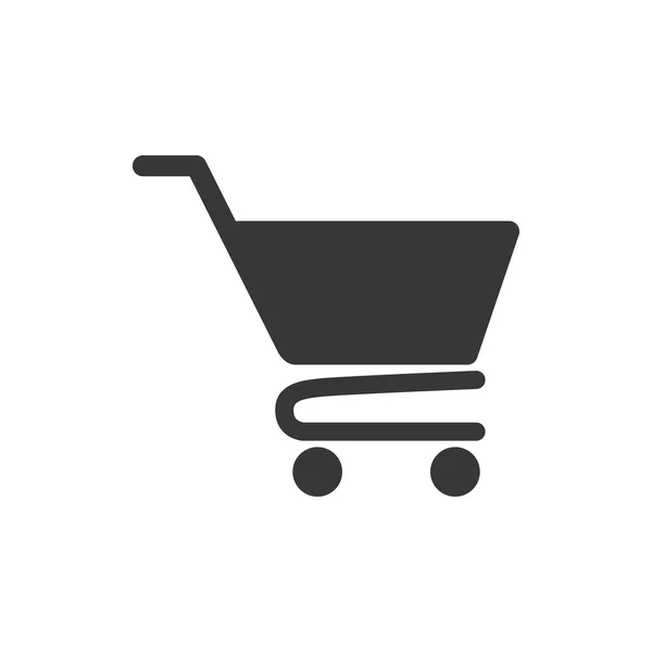 Shopping cart markt winkel kopen pictogram. Vectorafbeelding — Stockvector