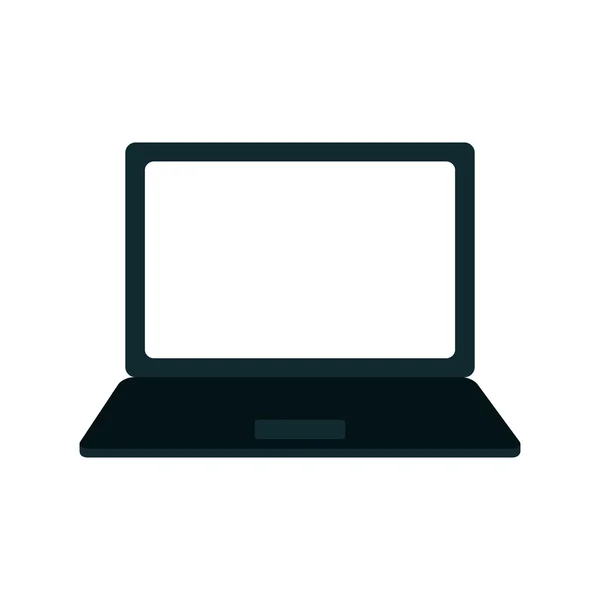 Laptop gadget device technology icon. Vector graphic — Stock Vector