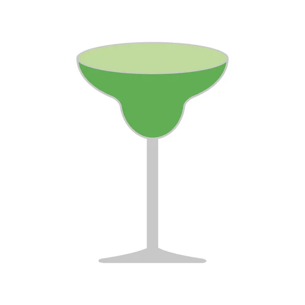 Bebida de cóctel alcohol icono de la bebida de vidrio. Gráfico vectorial — Vector de stock