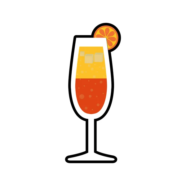 Bebida de coquetel ícone bebida de vidro de álcool. Gráfico vetorial — Vetor de Stock