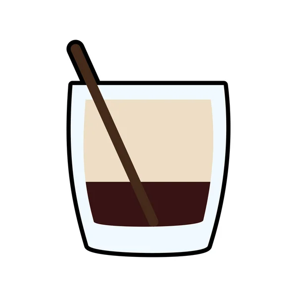 Коктейль пить алкоголь стеклянный напиток икона. Векторная графика — стоковый вектор