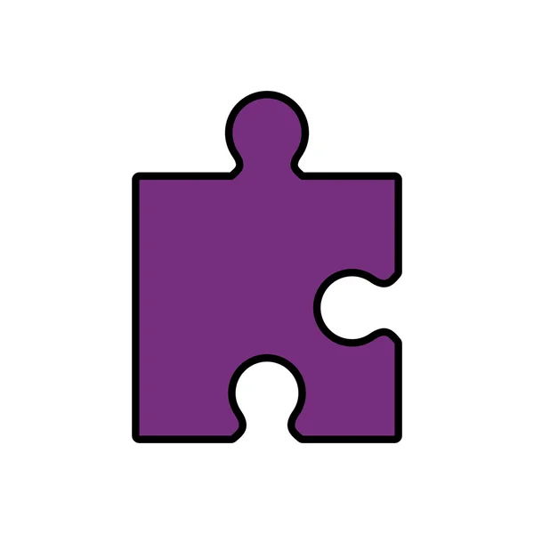 Puzzle jigsaw ícone figura do jogo. Gráfico vetorial —  Vetores de Stock