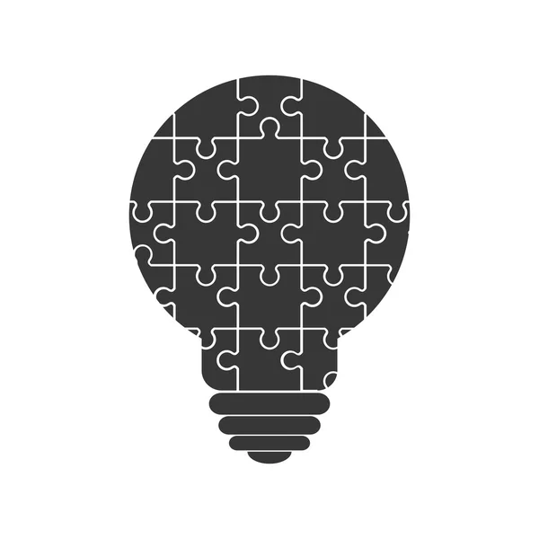 Puzzle jigsaw ícone figura do jogo. Gráfico vetorial — Vetor de Stock