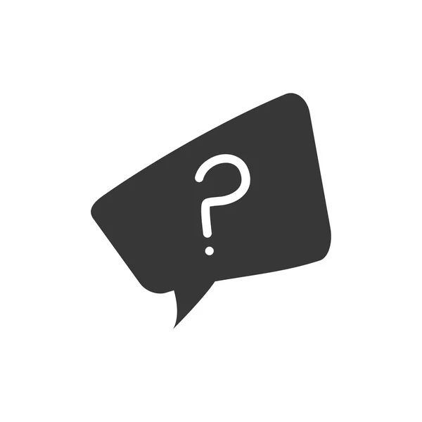 Question mark ask icon. Vector graphic — Stock Vector