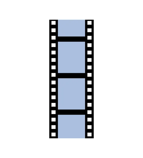 Filmstreifen-Kino-Ikone. Vektorgrafik — Stockvektor